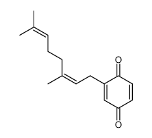 (Z)-3,7-dimethylocta-2,6-dienyl-p-benzoquinone结构式