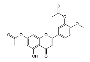 O-acetyl-3',7 diosmetine Structure