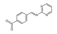 1-(4-nitrophenyl)-N-(pyrimidin-2-yl)methanimine Structure