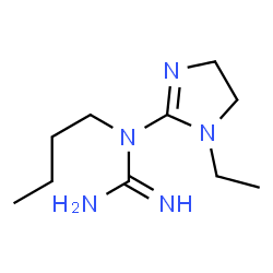 Guanidine, N-butyl-N-(1-ethyl-4,5-dihydro-1H-imidazol-2-yl)- (9CI) Structure