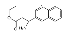 (R)-3-氨基-3-(喹啉-3-基)丙酸乙酯结构式