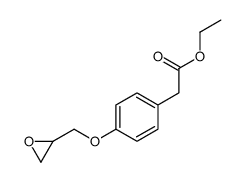4-(2-Oxiranylmethoxy)benzeneacetic Acid Ethyl Ester Structure