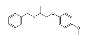 N-benzyl-N-[2-(4-methoxyphenoxy)-1-methylethyl]amine结构式