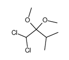 1,1-Dichloro-2,2-dimethoxy-3-methylbutane Structure