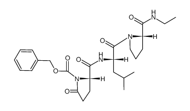 Z-pGlu-Leu-Pro-NH-Et结构式