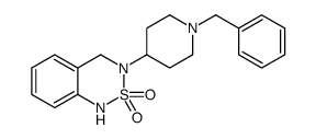 3-(1-Benzylpiperidin-4-yl)-3,4-dihydro-1H-2$l^{6},1,3-benzothiadiazine-2,2-dione structure