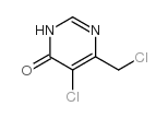 5-氯-6-(氯甲基)嘧啶-4(3H)-酮结构式