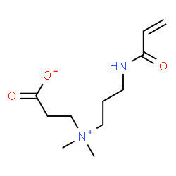 3-[(3-丙烯酰胺基丙基)二甲基铵]丙酸盐结构式