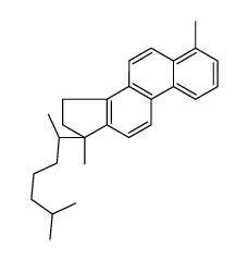 18,19-Dinorcholesta-1,3,5,7,9,11,13-heptaene, 4,17-dimethyl-, (17alpha )-结构式