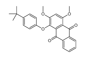 1-(4-tert-butylphenoxy)-2,4-dimethoxyanthracene-9,10-dione结构式