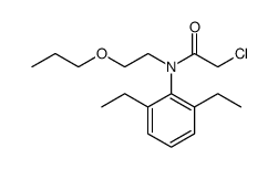 Acetamide, 2-chloro-N-(2,6-diethylphenyl)-N-(2-propoxyethyl)结构式
