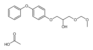 acetic acid,1-(methoxymethoxy)-3-(4-phenoxyphenoxy)propan-2-ol结构式