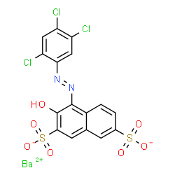 barium 3-hydroxy-4-[(2,4,5-trichlorophenyl)azo]naphthalene-2,7-disulphonate结构式
