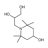 3-(4-hydroxy-2,2,6,6-tetramethylpiperidin-1-yl)propane-1,2-diol结构式