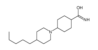 4-(4-pentylpiperidin-1-yl)cyclohexane-1-carboxamide Structure