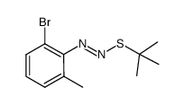 (2-bromo-6-methylphenyl)[(1,1-dimethylethyl)thio]diazene结构式