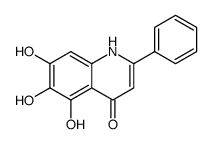 5,6,7-trihydroxy-2-phenyl-1H-quinolin-4-one结构式
