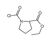 L-Proline, 1-(chlorocarbonyl)-, ethyl ester (9CI)结构式