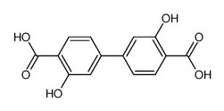 3,3′-dihydroxy-4,4′-biphenyldicarboxylic acid Structure