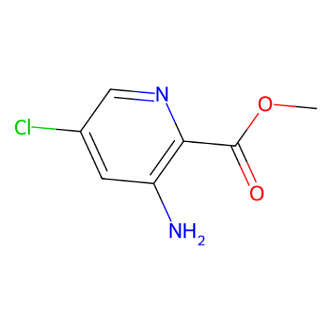 3-氨基-5-氯吡啶甲酸甲酯结构式
