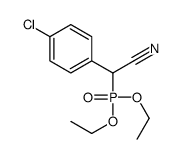 2-(4-chlorophenyl)-2-diethoxyphosphorylacetonitrile Structure