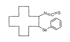 (2-isothiocyanatocyclododecyl)(phenyl)selane结构式