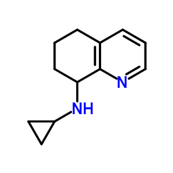 N-Cyclopropyl-5,6,7,8-tetrahydro-8-quinolinamine结构式