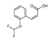 (2E)-3-[2-(Difluoromethoxy)phenyl]acrylic acid结构式