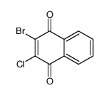 2-bromo-3-chloronaphthalene-1,4-dione结构式
