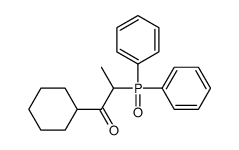 1-cyclohexyl-2-diphenylphosphorylpropan-1-one结构式