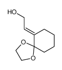 2-(1,4-dioxaspiro[4.5]decan-6-ylidene)ethanol结构式