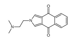 2-[2-(dimethylamino)ethyl]benzo[f]isoindole-4,9-dione结构式