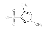 1,3-二甲基-1H-吡唑-4-磺酰氯结构式