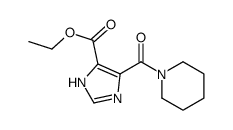 ethyl 4-(piperidine-1-carbonyl)-1H-imidazole-5-carboxylate Structure