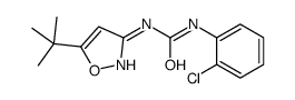 1-(2-Chlorophenyl)-3-[5-(2-methyl-2-propanyl)-1,2-oxazol-3-yl]ure Structure