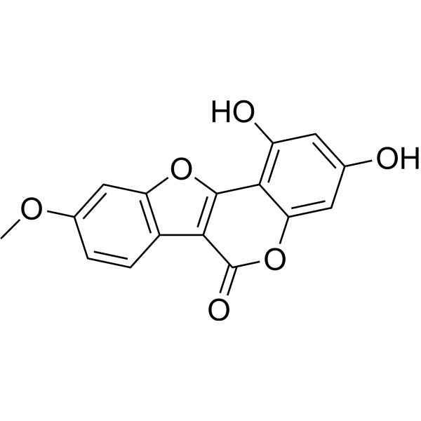 红花岩黄芪香豆雌酚B结构式