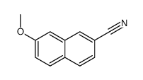 7-甲氧基-2-萘腈结构式
