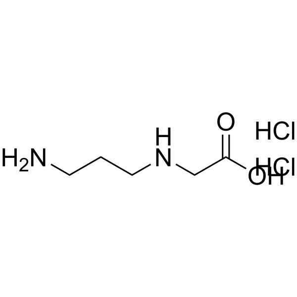 N-(3-氨丙基)甘氨酸二盐酸盐结构式