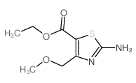 2-氨基-4-(甲氧基甲基)噻唑-5-羧酸乙酯结构式