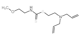 Carbamodithioic acid, (2-methoxyethyl)-, 2-(di-2-propenylamino)ethyl ester Structure