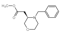 (R)-(4-苄基-吗啉-3-基)-乙酸甲酯结构式