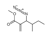methyl 3-azido-4-methyl-2-methylidenehexanoate Structure