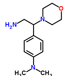 [4-(2-氨基-1-吗啉-4-基-乙基)-苯基]-二甲基胺结构式