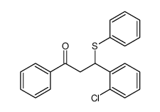 3-(2-chlorophenyl)-1-phenyl-3-phenylsulfanylpropan-1-one Structure