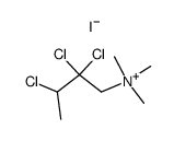 trimethyl-(2,2,3-trichloro-butyl)-ammonium, iodide Structure