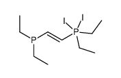 2-diethylphosphanylethenyl-diethyl-diiodo-λ5-phosphane Structure