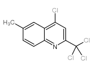4-氯-6-甲基-2-三氯甲基喹啉结构式