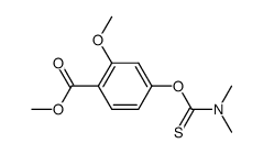 4-((dimethylamino)thioxomethoxy)-2-methoxybenzoic acid methyl ester结构式