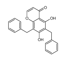 6,8-dibenzyl-5,7-dihydroxychromen-4-one结构式