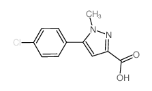 5-(4-氯-苯基)-1-甲基-1H-吡唑-3-羧酸结构式
